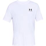 Bomull T-shirts Under Armour Men's Sportstyle Left Chest Short Sleeve Shirt - White/Black