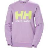 Helly Hansen Lila Överdelar Helly Hansen W Hh Logo Crew Sweat Sweatshirts Heather