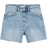 H&M Dam Shorts H&M High Denim Shorts - Light Blue