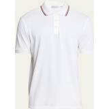 Moncler L T-shirts & Linnen Moncler White Embossed Polo