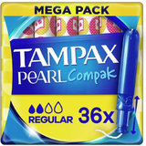 Tampax Hygienartiklar Tampax Pearl Compak Regular 36-pack