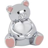 Silver Sparbössor Nordahl Andersen Chromeplated Teddu Bear Money Box