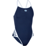 4 - Dam Badkläder Arena Women's Icons Super Fly Solid Swimsuit - Navy White