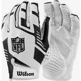 Wilson NFL Stretch Fit Receivers Glove - White/Black