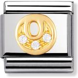Nomination Composable Classic Link Letter O Charm - Gold/Silver/Transparent
