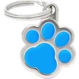 MyFamily Classic Light Blue Paw ID Tag