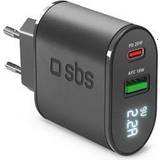 SBS Mobilladdare Batterier & Laddbart SBS TETREV20PDW, inomhus, AC, Svart