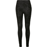 Skinnimitation Byxor Urban Classics Women's Washed Faux Leather Trousers - Black