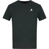 Philipp Plein Herr T-shirts Philipp Plein Skull And Crossbones Logo Underwear V-Neck T-shirt - Black