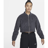 Nike – Terry – Marinblå quiltad jacka