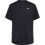 Nike Herr T-shirts Nike Men's Dri-Fit Miler UV T-Shirt - Black/Grey