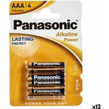 AAA (LR03) Batterier & Laddbart Panasonic Alkaliska Batterier LR03 AAA 12 antal