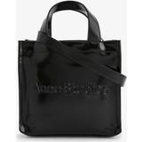 Acne Studios Toteväskor Acne Studios Womens Black Logo-embossed Mini Faux-leather Tote bag 1SIZE