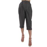 Cashmere Byxor & Shorts Dolce & Gabbana Women's Cropped Pleated Trouser - Grey