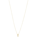 Gynning Jewelry Smycken Gynning Jewelry Loved Mini Necklace - Gold/Transparent