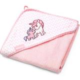 BabyOno Babyhanddukar BabyOno Towel badhandduk med luva av bambu Pink 100x100 cm