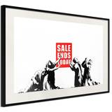 Artgeist Inramad Banksy: Sale Ends Poster