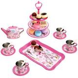 Bino Rolleksaker Bino 83391 Kinder-Teeservice-Set Scarlett mit Kuchenständer, Kinder-Geschirr-Set, rosa, 35-teilig