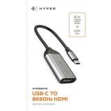Silver Dockningsstationer HyperDrive USB-C to 8K 60Hz 144Hz