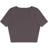 ICANIWILL Nimble Cropped T-shirt - Dark Grey