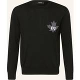 DSquared2 Kläder DSquared2 D2 Leaf Knitted Sweatshirt Black