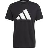 Adidas t shirt herr adidas Train Essentials Feelready Logo Training Tee - Black/White