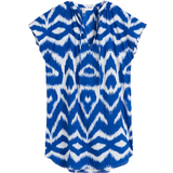 H&M Tunic Dress - Blue/Zigzag Pattern