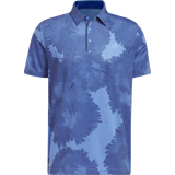 Adidas golf shirts adidas Men's Flower Mesh Golf Polo Shirt - Blue Fusion/Collegiate Navy
