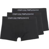 Emporio Armani Boxers - Herr Kalsonger Emporio Armani Pure Cotton Trunks 3-pack - Black