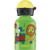 Sigg Gröna Nappflaskor & Servering Sigg Jungle Train Vattenflaska för barn 0,3 l giftfri barnflaska med läckagesäkert lock, fjäderlätt aluminiumdrickflaska