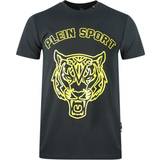 Philipp Plein Herr T-shirts Philipp Plein sport stencil tiger logo navy t-shirt