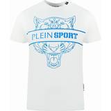 Philipp Plein Herr T-shirts Philipp Plein Sport Tigerhead Bold Logo White T-Shirt