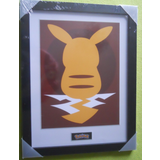 Väggdekorationer Pokémon Pikachu Silhouette Print Framed Art