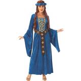 Rubies officially licensed blue medieval maiden fancy dress costume