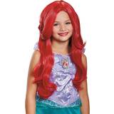 Disney - Röd Långa peruker Disguise the little mermaid ariel deluxe child halloween costume wig 21191