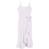 Volanger Kläder H&M Wrap Dress With Ruffles - Lilac Purple