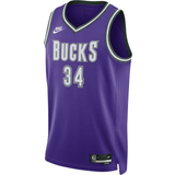 Nike Men's Giannis Antetokounmpo Purple Milwaukee Bucks 2022/23 Swingman Jersey
