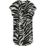 H&M Bomull Klänningar H&M Tunic Dress - Black/White Patterned