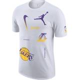 Kortärmad - NBA T-shirts Nike Jordan NBA Los Angeles Lakers T-shirt Herr, White
