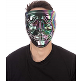 Grön Maskerad Heltäckande masker Bristol Novelty Anarchy Iridescence Mask