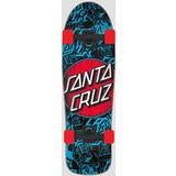 Santa Cruz Cruisers Santa Cruz Classic Dot 80s Cruiser Skateboard Distress Red/Black/Blue
