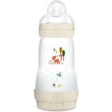 Mam Nappflaskor Mam Easy Start Anti-Colic Elements, babyflaska 260 ml mjölkflaska för kombination med amning, babyvattenflaska med bottenventil mot kolik och spenar, storlek 1, 0 månader, räv