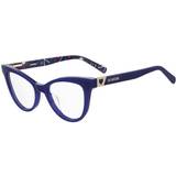 Blåa Glasögon & Läsglasögon Love Moschino MOL576 PJP Blue SIZE