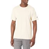 Champion Men's Classic Tee, Embroidered Logo Natural