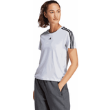 Adidas Dam - Polyester T-shirts adidas AEROREADY Train Essentials 3-Stripes T-Shirt White