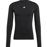Adidas Dam - Elastan/Lycra/Spandex - Långa kjolar T-shirts adidas Baselayer Aeroready Techfit Svart/vit Svart