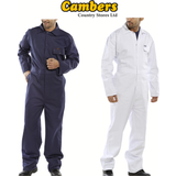 Click Arbetsoveraller Click Beeswift Cotton Drill Boilersuit Navy Blue CDBSN46