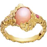 Beige Smycken Maanesten Etna Ring - Gold/Multicolour