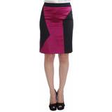 Herr - Rosa Kjolar Dolce & Gabbana Pink Black Above Knees Cotton Stretch Women's Skirt