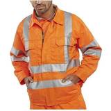 Click Arbetsjackor Click Beeswift Railspec Jacket Orange RSJ54